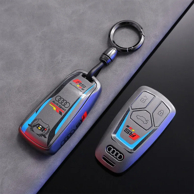 Sport Style Car Remote Key Case Fob Cover Shell For Audi A3 A4 B9 A6 A7 4K A8 E-tron Q5 Q8 C8 D5 SQ8 Keychain Accessory Sticker
Sport Style Car Remote Key Case Fob Cover Shell For Audi A3 A4 B9 A6 A7 4K A8 E-tron Q5 Q8 C8 D5 SQ8 Keychain Accessory Sticker