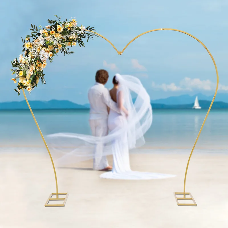 Heart-Shaped Metal Wedding Arch Gold Flower Frame Stand Party Decor Rack Wedding Background Decoration
Heart-Shaped Metal Wedding Arch Gold Flower Frame Stand Party Decor Rack Wedding Background Decoration