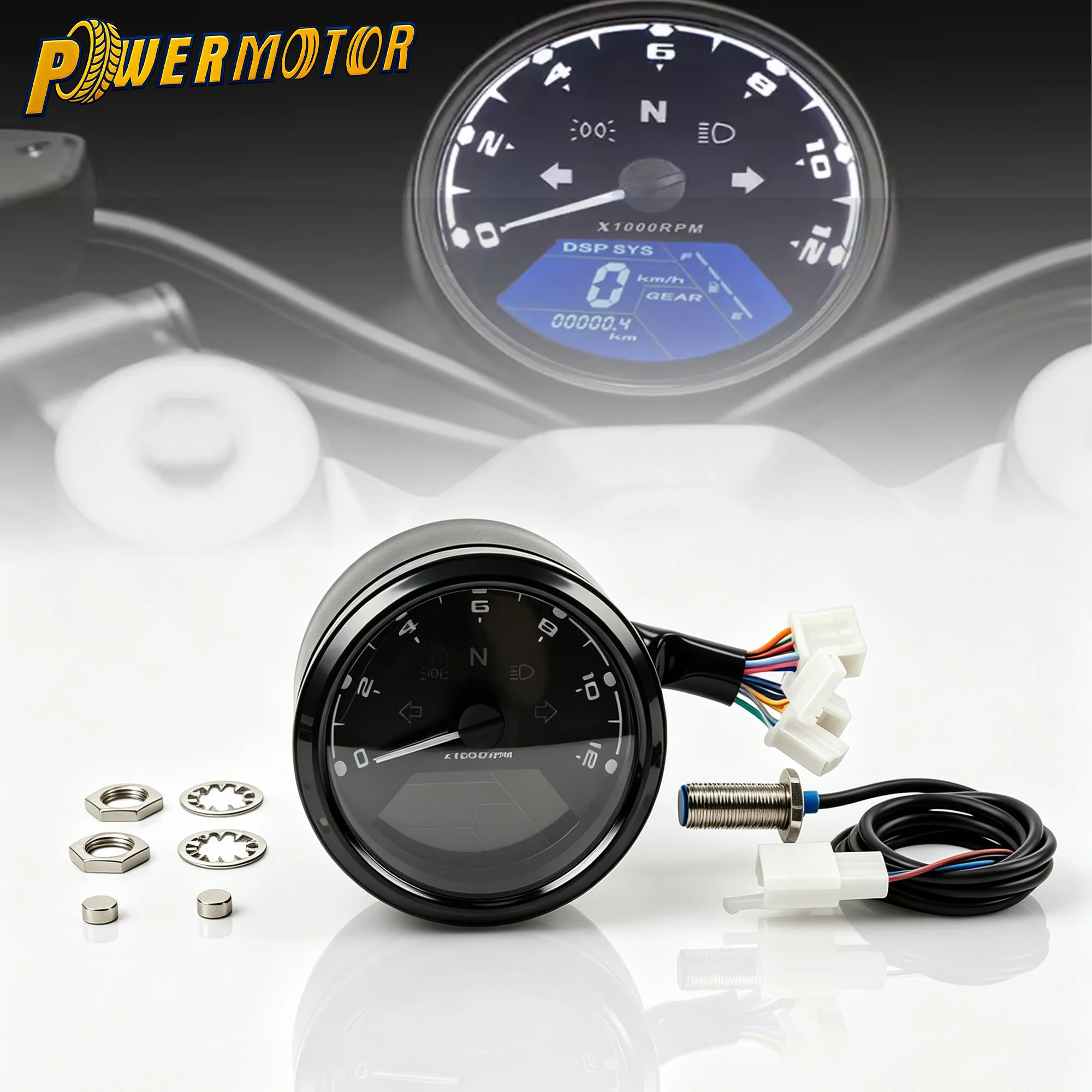 1-4 Cylinders Motorcycle LCD Digital Gauge 12000RPM Tachometer Speedometer Odometer Gear Indicator Instrument Cluster Assembly
1-4 Cylinders Motorcycle LCD Digital Gauge 12000RPM Tachometer Speedometer Odometer Gear Indicator Instrument Cluster Assembly
