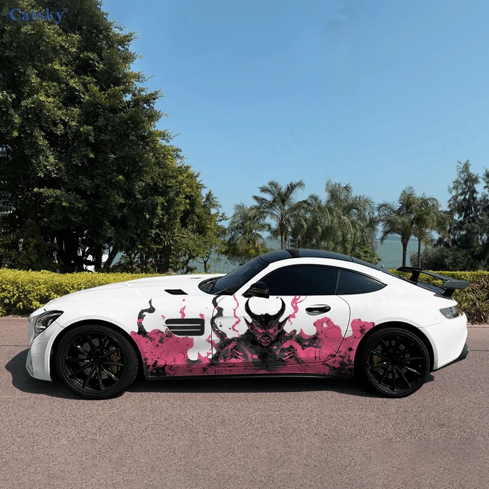 Темный рогатый демон розовый дым боковая наклейка автомобиля Декор, ПВХ водонепроницаемая устойчивая к царапинам наклейка, защита автомобиля, автоаксессуары в подарок
Темный рогатый демон розовый дым боковая наклейка автомобиля Декор, ПВХ водонепроницаемая устойчивая к царапинам наклейка, защита автомобиля, автоаксессуары в подарок