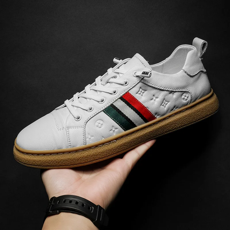 Couple Style Men's and Women's Running Shoes Top Layer Cowhide Pigskin Lined Men's Trendy Sneakers Leather Shoes Size2025Summer
Couple Style Men's and Women's Running Shoes Top Layer Cowhide Pigskin Lined Men's Trendy Sneakers Leather Shoes Size2025Summer