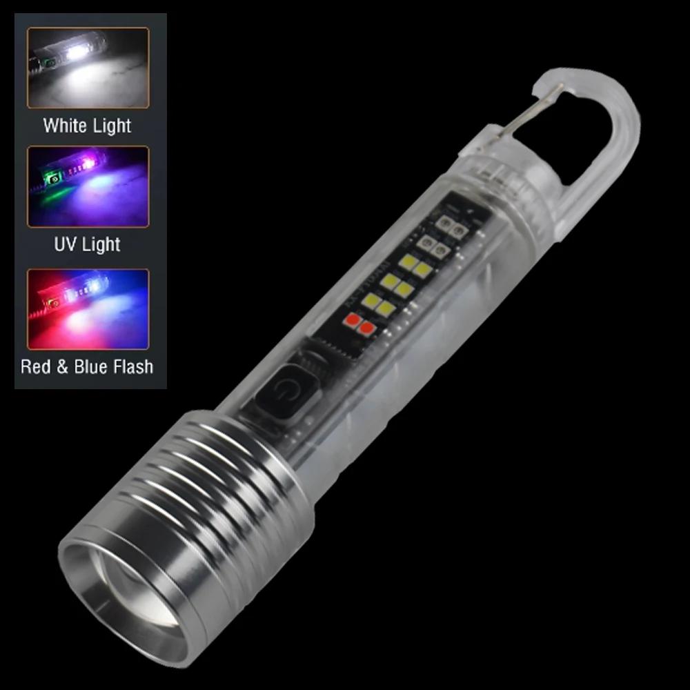 Super Bright LED Strong Light Flashlight Mini Keychain Type-C Rechargeable Zoom Torch with Hook Water proof Camping Lantern
Super Bright LED Strong Light Flashlight Mini Keychain Type-C Rechargeable Zoom Torch with Hook Water proof Camping Lantern