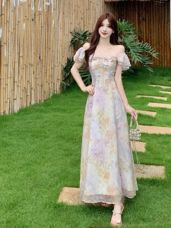 plus Size Women's Gentle Style One Shoulder Embroidered Long Dress Summer New Waist Cinching Slimming Design Korean Version A...
plus Size Women's Gentle Style One Shoulder Embroidered Long Dress Summer New Waist Cinching Slimming Design Korean Version A...