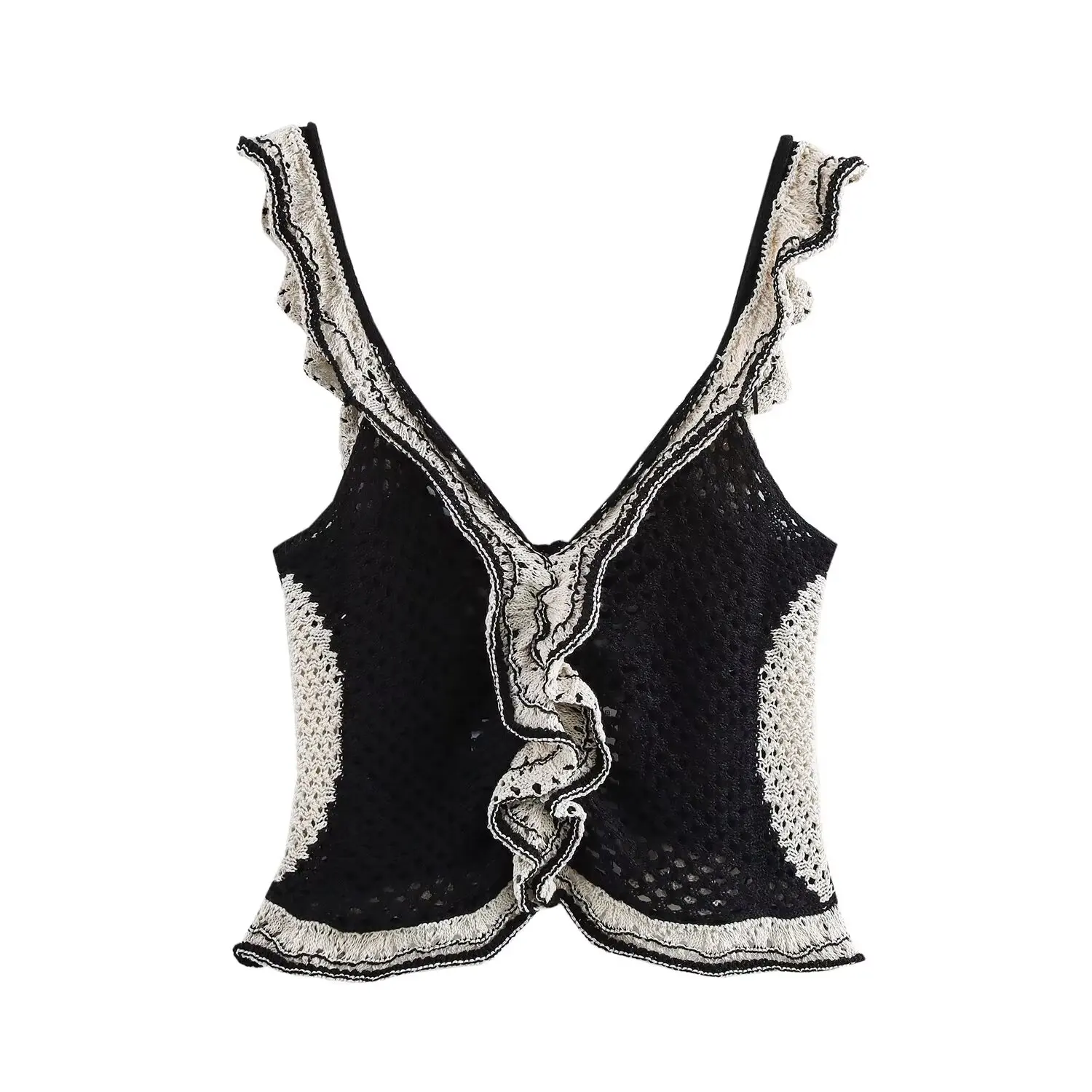 Rindu TRAF 2024 Women's Layered Embellished Jacquard Mesh Knit Top Fall Clothes Outerwears Vest Best Vests Knit Vest
Rindu TRAF 2024 Women's Layered Embellished Jacquard Mesh Knit Top Fall Clothes Outerwears Vest Best Vests Knit Vest