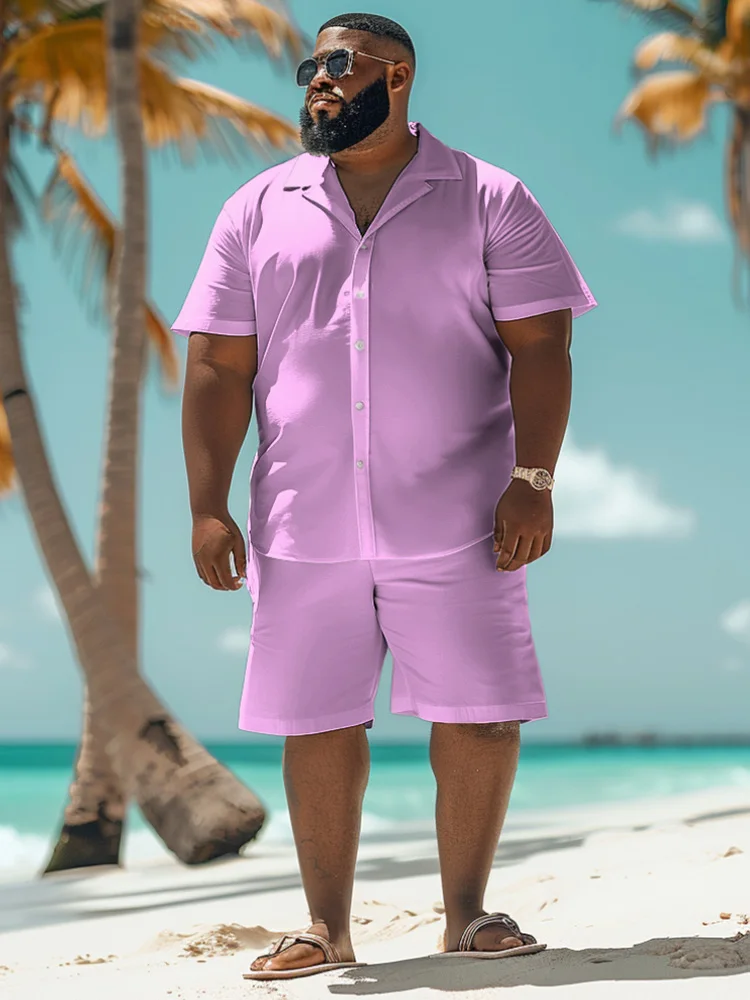 Biggmans плюс размер однотонная розовая рубашка шорты костюм мужские повседневные топы с карманами шорты наряды мужской праздничный свободный крой комплект из двух предметов новый
Biggmans плюс размер однотонная розовая рубашка шорты костюм мужские повседневные топы с карманами шорты наряды мужской праздничный свободный крой комплект из двух предметов новый