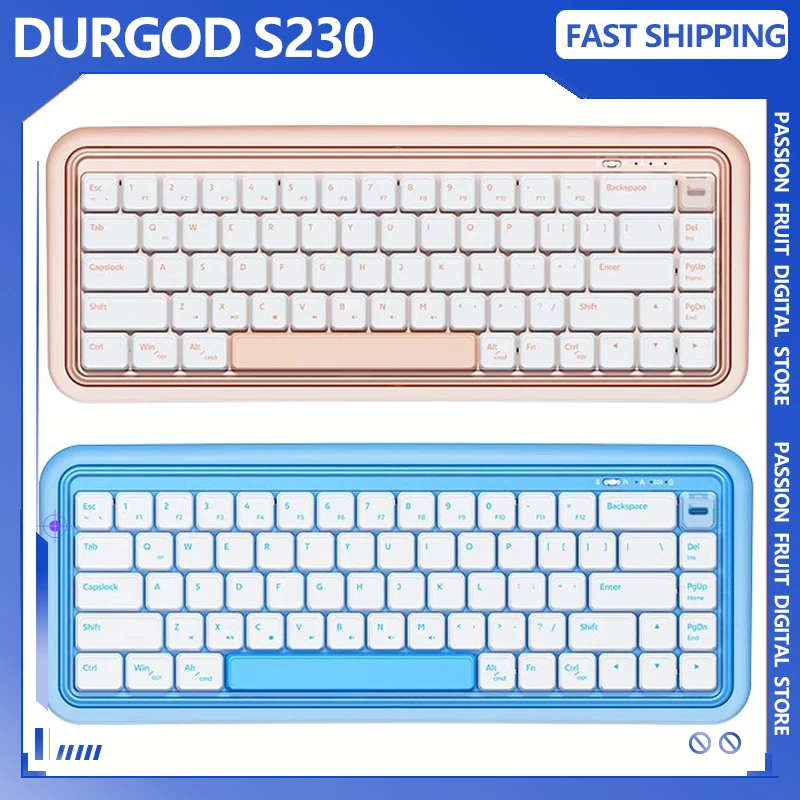 DURGOD S230 Mechanical Keyboard 2Mode Wireless Bluetooth 2.4G Customized ABS Keycaps Gaming Keyboard Low Profile Switch Pc Gift
DURGOD S230 Mechanical Keyboard 2Mode Wireless Bluetooth 2.4G Customized ABS Keycaps Gaming Keyboard Low Profile Switch Pc Gift
