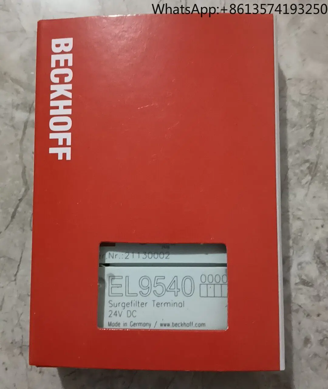 Beckhoff EL9540 brand new original genuine spot
Beckhoff EL9540 brand new original genuine spot