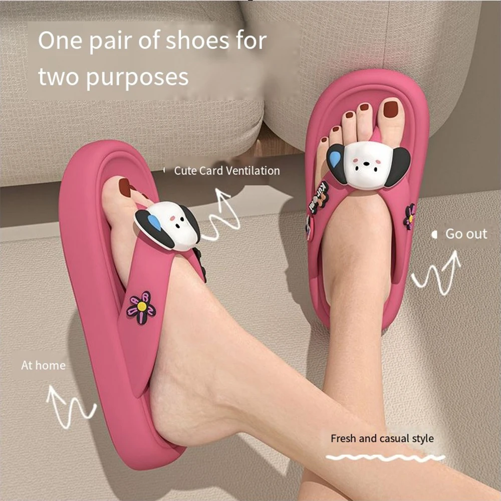 Anime Pochacco Women Slippers Sanrios Kawaii Summer Shoes Cute Non-Slip Home Sandals Cartoon Girls Student Thick Bottom Shoes
Anime Pochacco Women Slippers Sanrios Kawaii Summer Shoes Cute Non-Slip Home Sandals Cartoon Girls Student Thick Bottom Shoes