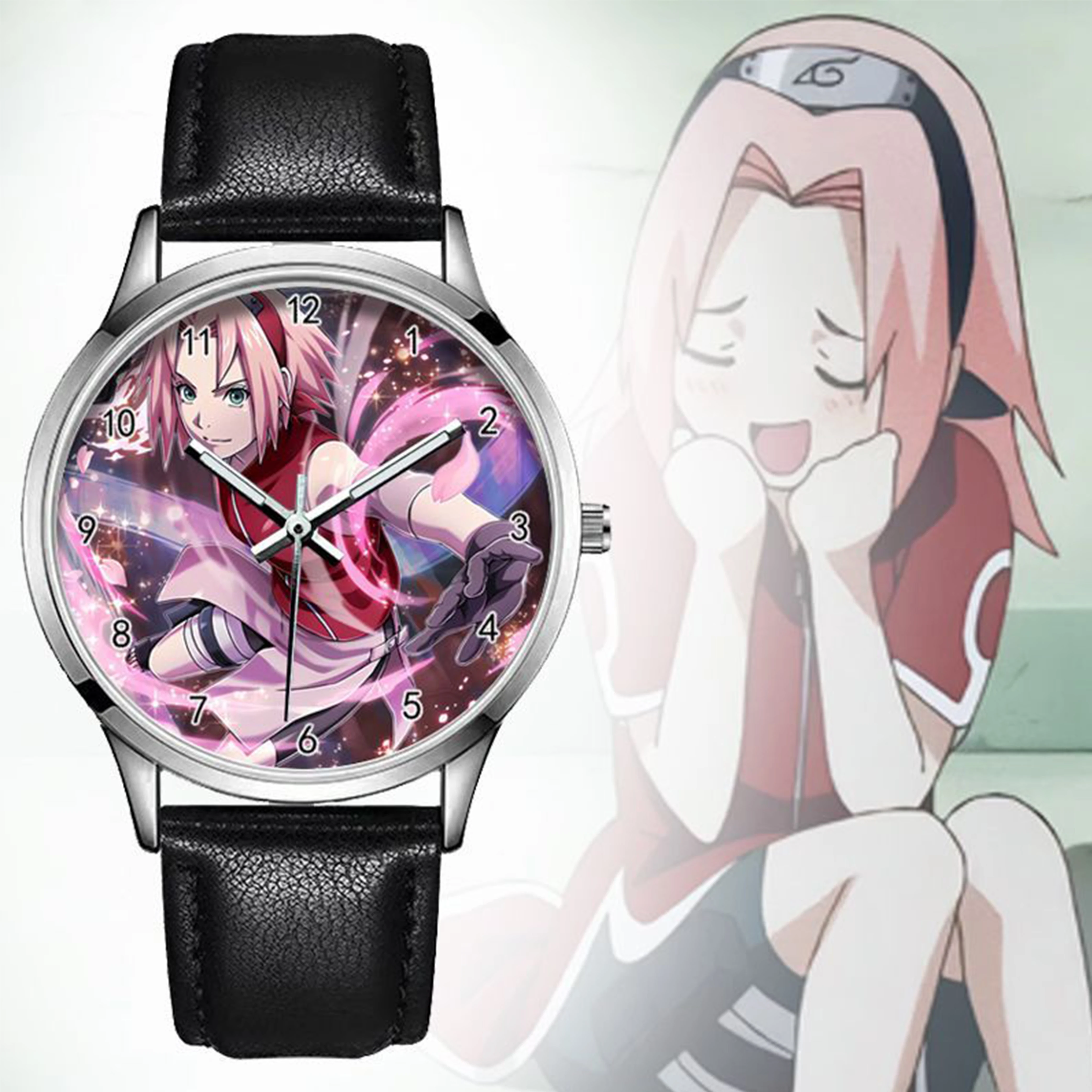 Naruto Haruno Sakura Cartoon Wrist Watch Creative Personality Pointer Watch Anime Merchandise Accessories Girls Birthday Gifts
Naruto Haruno Sakura Cartoon Wrist Watch Creative Personality Pointer Watch Anime Merchandise Accessories Girls Birthday Gifts