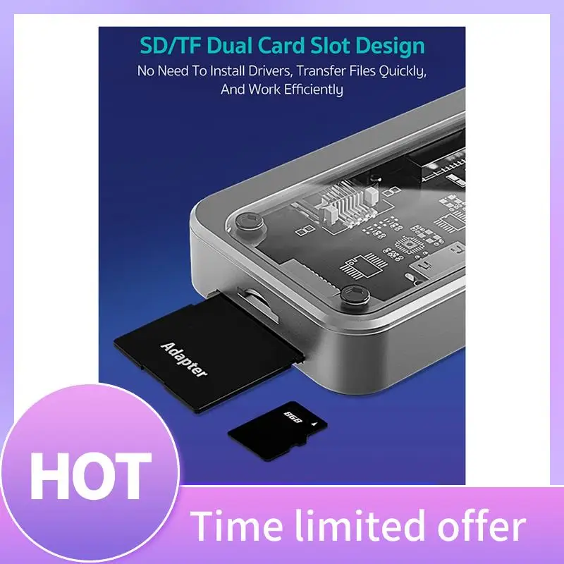 B68A 1 PCS Gigabit 10-In-1 Docking Station Type C HUB USB Compatible RJ45 SD Card Reader Plastic PD 100W Charger USB 3.0 HUB
B68A 1 PCS Gigabit 10-In-1 Docking Station Type C HUB USB Compatible RJ45 SD Card Reader Plastic PD 100W Charger USB 3.0 HUB