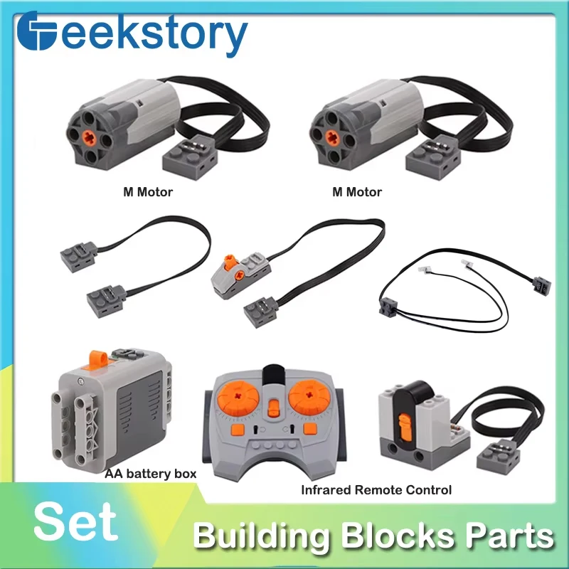 M Motor Power Group Extension Technology Building Blocks Parts With Infrared Remote Control MOC PF Bricks For DIY Car Model Toys
M Motor Power Group Extension Technology Building Blocks Parts With Infrared Remote Control MOC PF Bricks For DIY Car Model Toys