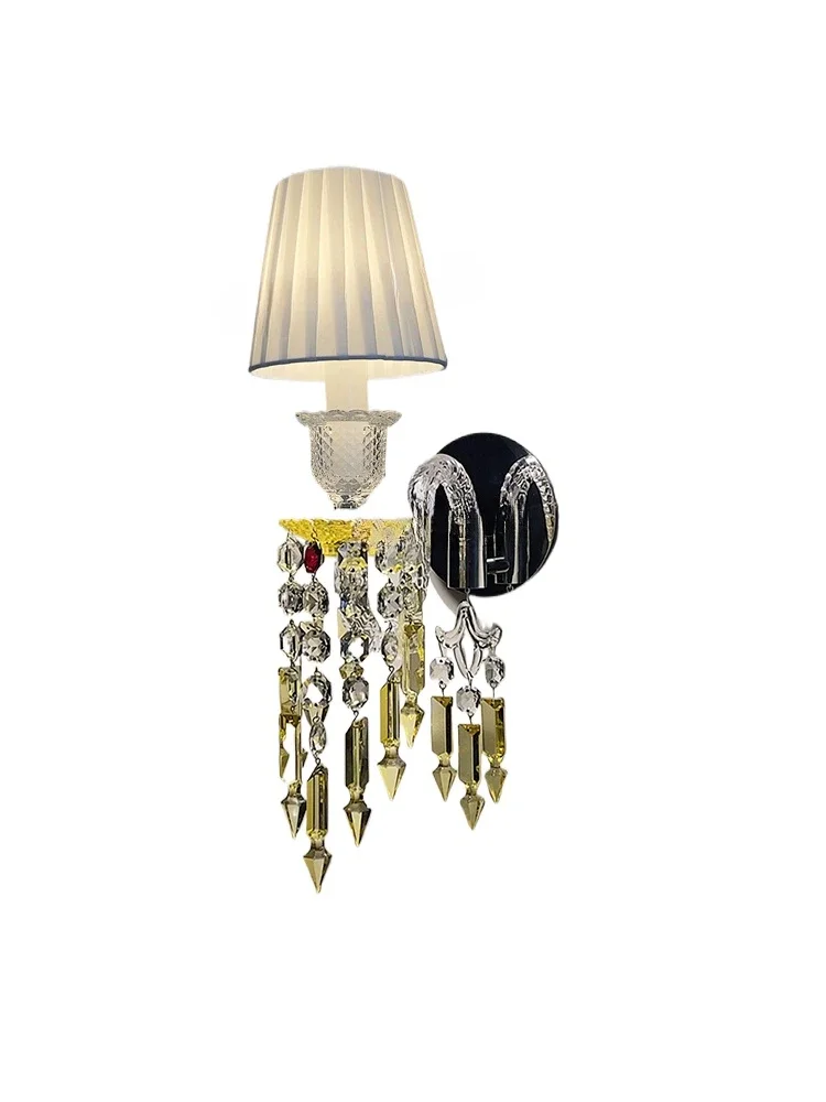 Villa wall lamp hotel living room background wall staircase aisle bedroom bedside golden crystal wall lamp
Villa wall lamp hotel living room background wall staircase aisle bedroom bedside golden crystal wall lamp