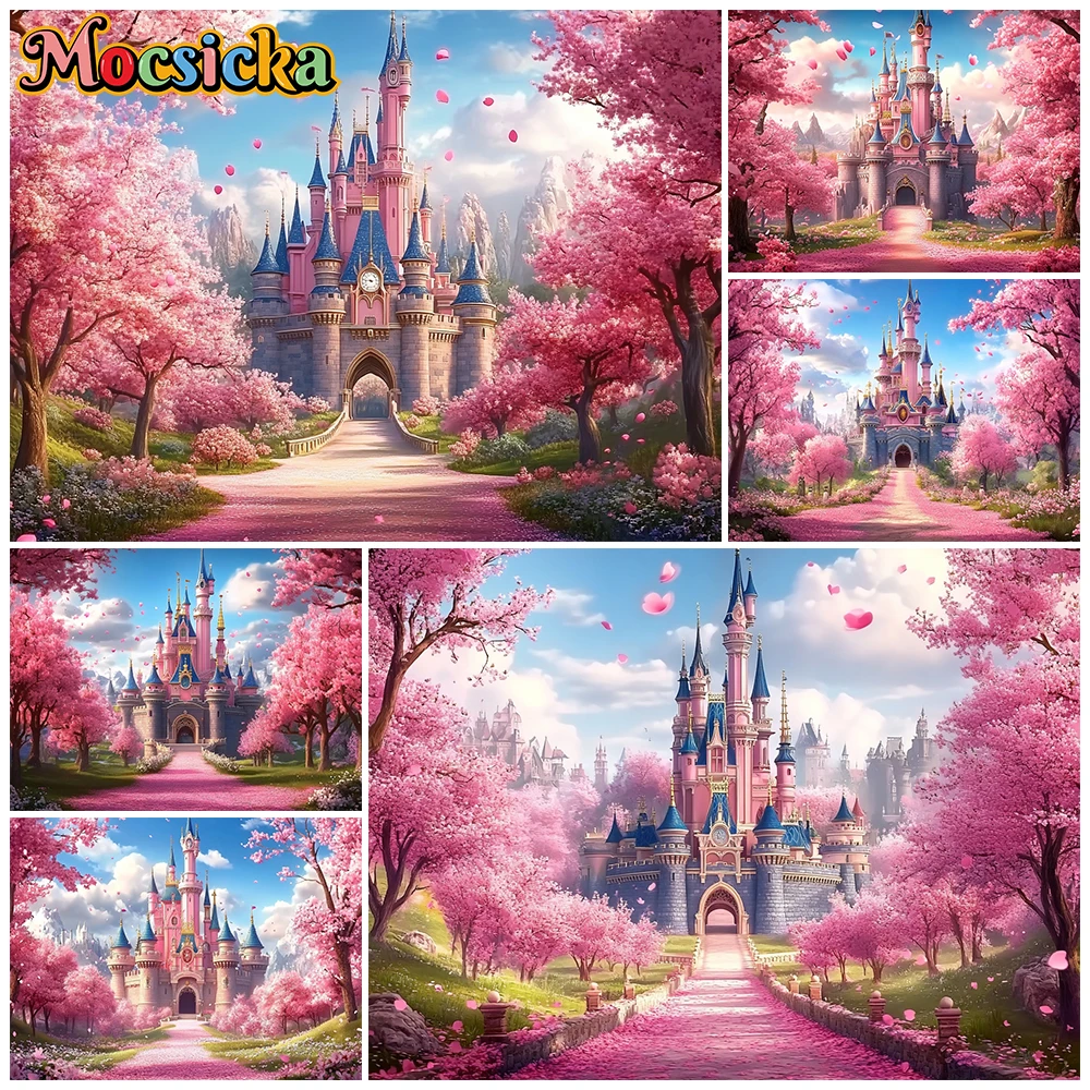 Mocsicka Pink Castle Backgrounds Photography Shooting Props Decorations Princess Girl Birthday Backdrop Studio Wedding Wallpaper
Mocsicka Pink Castle Backgrounds Photography Shooting Props Decorations Princess Girl Birthday Backdrop Studio Wedding Wallpaper