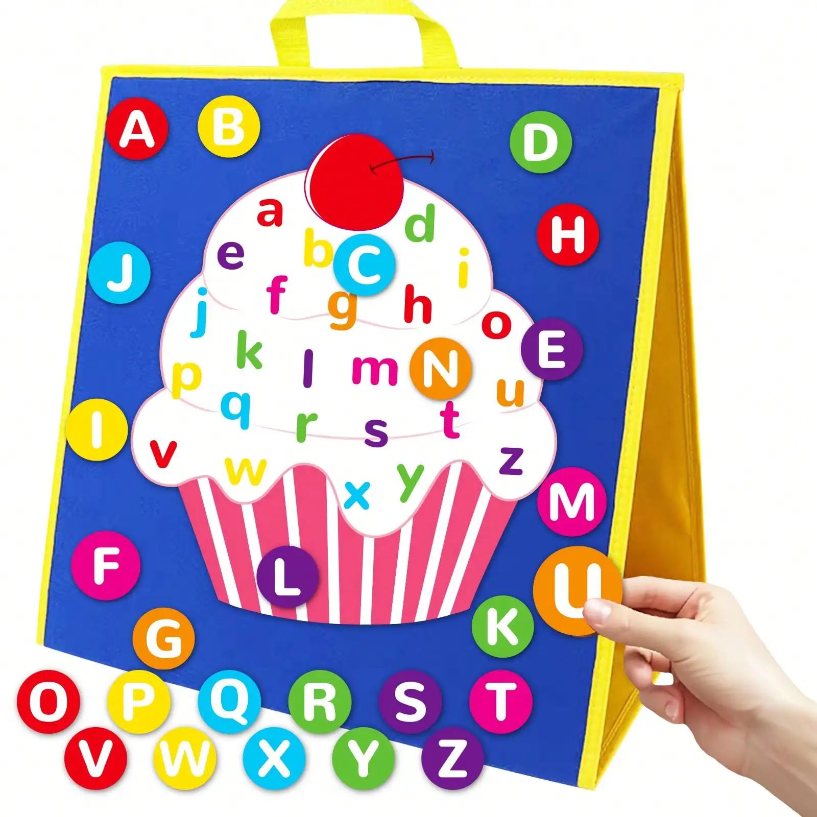 27Pcs Alphabet Cupcake Matching Felt Game - ABC Learning Educational Toy for Toddlers Interactive Home & Classroom Activity
27Pcs Alphabet Cupcake Matching Felt Game - ABC Learning Educational Toy for Toddlers Interactive Home & Classroom Activity