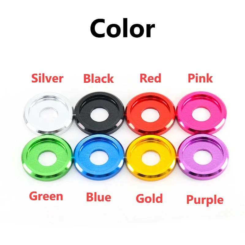 2pcs M5.4 Colored 6061 Aluminum Alloy Washer CNC Machined Flat Washers for Bikes, Motorcycles, and Cars
2pcs M5.4 Colored 6061 Aluminum Alloy Washer CNC Machined Flat Washers for Bikes, Motorcycles, and Cars
