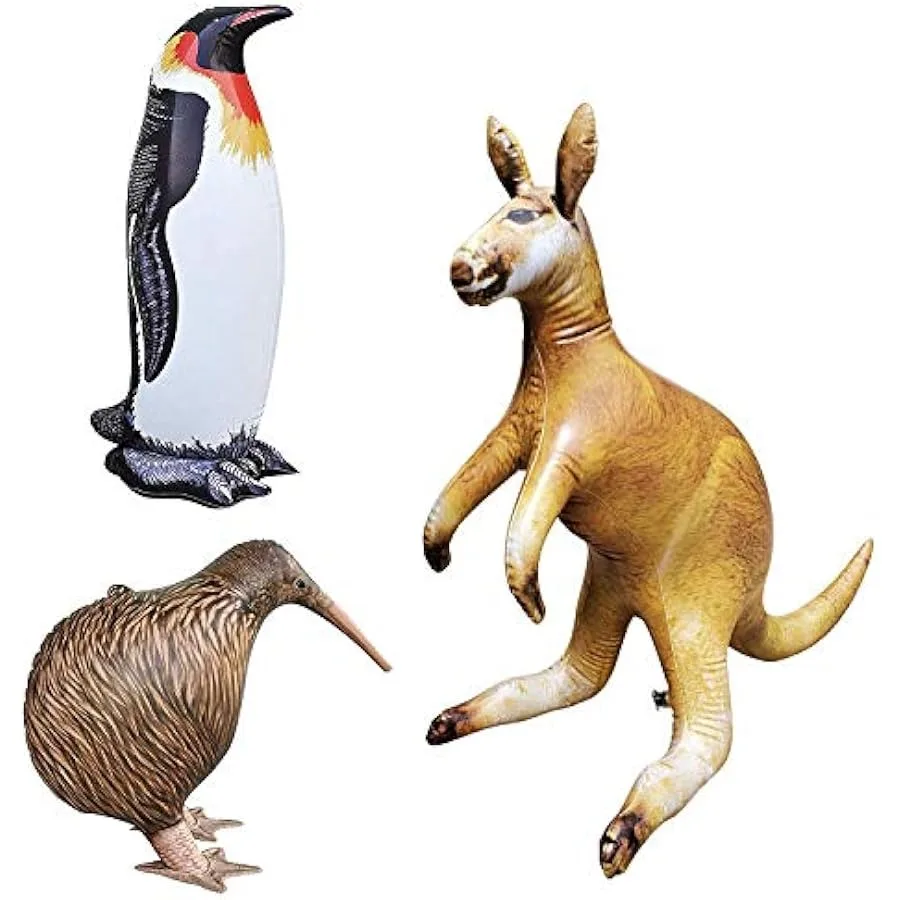 Jet Creations Inflatable Kangaroo Kiwi Bird Penguin 3 Pack Safari DecorationBirthday and Adult an-KKPEN
Jet Creations Inflatable Kangaroo Kiwi Bird Penguin 3 Pack Safari DecorationBirthday and Adult an-KKPEN