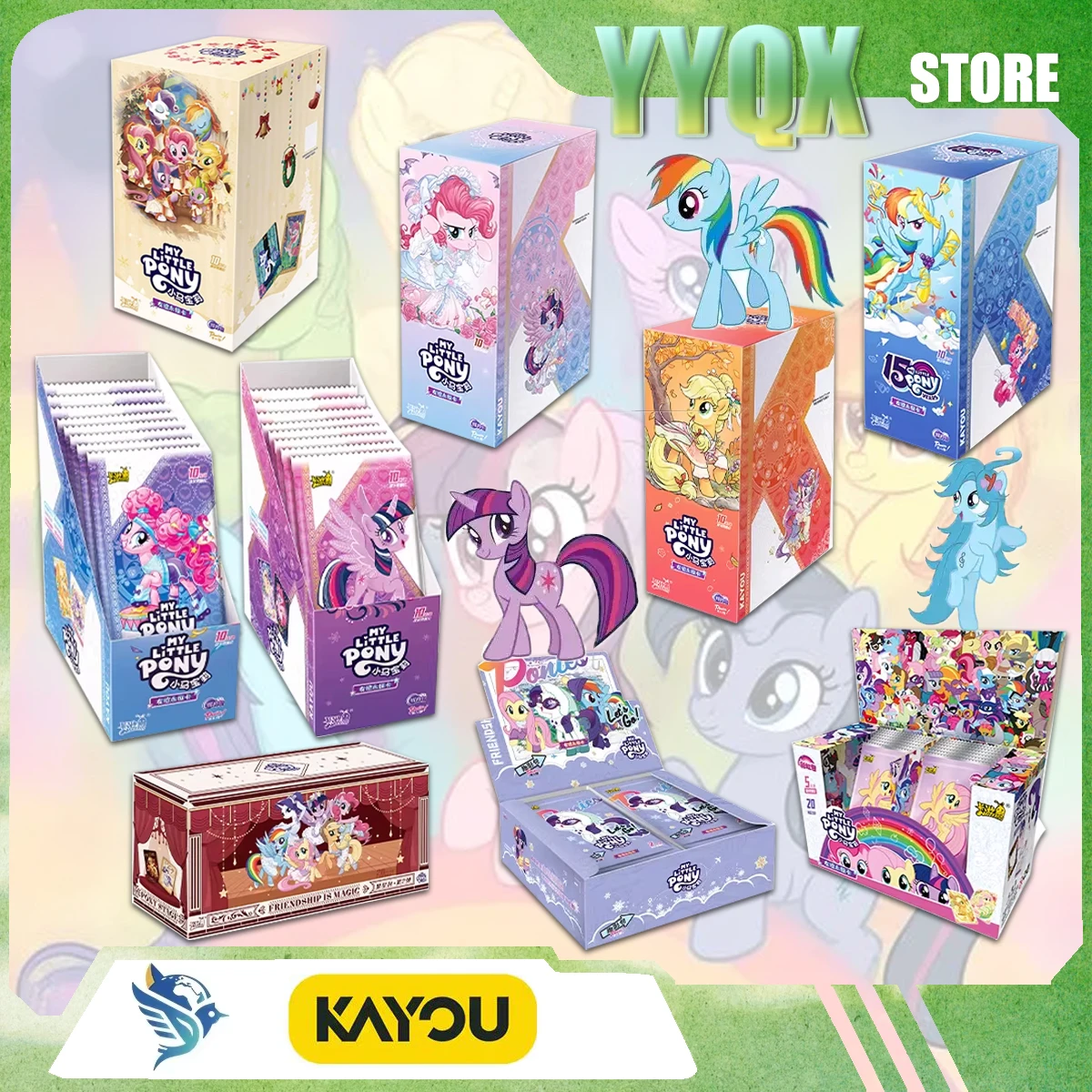 KAYOU 2026 Новые коллекционные карточки «Мой маленький пони» с мультяшными персонажами, милые, сюрприз-подарок, украшение, анимационная атрибутика
KAYOU 2026 Новые коллекционные карточки «Мой маленький пони» с мультяшными персонажами, милые, сюрприз-подарок, украшение, анимационная атрибутика