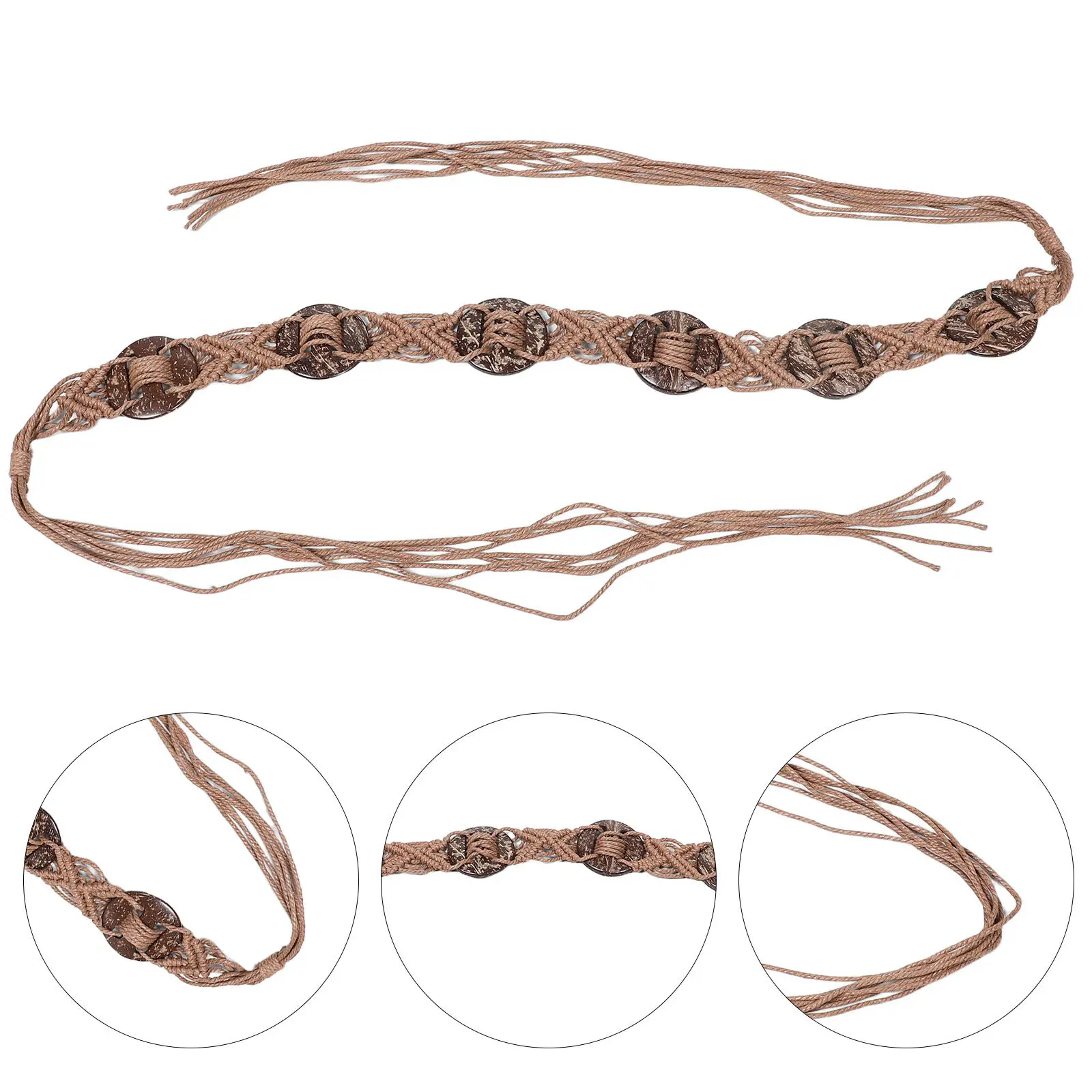 Bohemian Waist Rope Vintage Style Adjustable Waistband Fashion Accessories for Women Casual Daily Waist Strings
Bohemian Waist Rope Vintage Style Adjustable Waistband Fashion Accessories for Women Casual Daily Waist Strings
