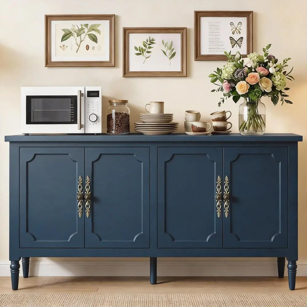 Sideboard Buffet Cabinet with Storage, 59 Mid Century Modern Credenza with 4 Doors, Coffee Bar Wine Bar Storage Cabinet with Ar
Sideboard Buffet Cabinet with Storage, 59 Mid Century Modern Credenza with 4 Doors, Coffee Bar Wine Bar Storage Cabinet with Ar