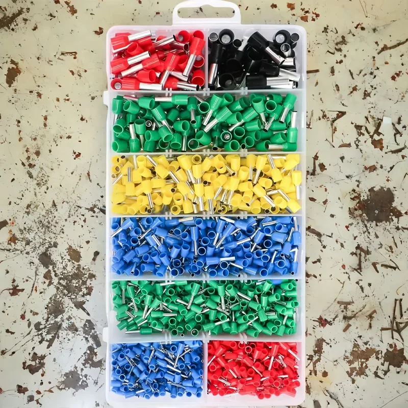 700pcs 2000pcsTube Terminal Boxed Cable Connector Wire Ferrule Terminal Kit Tool Set Crimp Pin Insulated Connectors
700pcs 2000pcsTube Terminal Boxed Cable Connector Wire Ferrule Terminal Kit Tool Set Crimp Pin Insulated Connectors