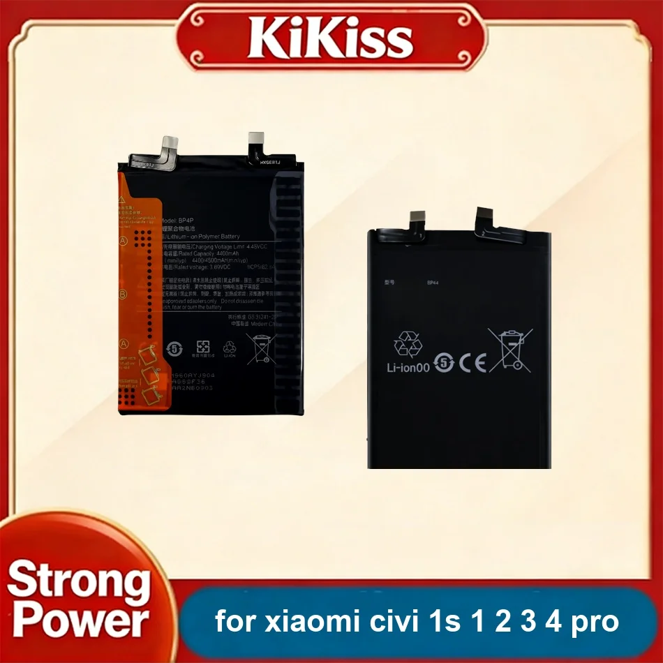 Mobile Phone Battery Long Lasting BP4E BN4F BP4P 4500-4700mAh For Xiaomi Civi 1S 1 2 3 4 Pro
Mobile Phone Battery Long Lasting BP4E BN4F BP4P 4500-4700mAh For Xiaomi Civi 1S 1 2 3 4 Pro