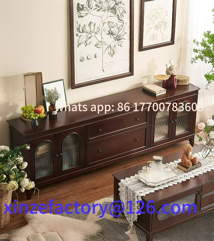 Customizable American French Vintage Full Wood TV Cabinet Living Room Glass Locker
Customizable American French Vintage Full Wood TV Cabinet Living Room Glass Locker