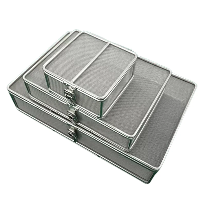 Медицинская корзина-сетка 1 мм с крышкой для ультразвуковой стерилизации и хранения инструментов
Медицинская корзина-сетка 1 мм с крышкой для ультразвуковой стерилизации и хранения инструментов