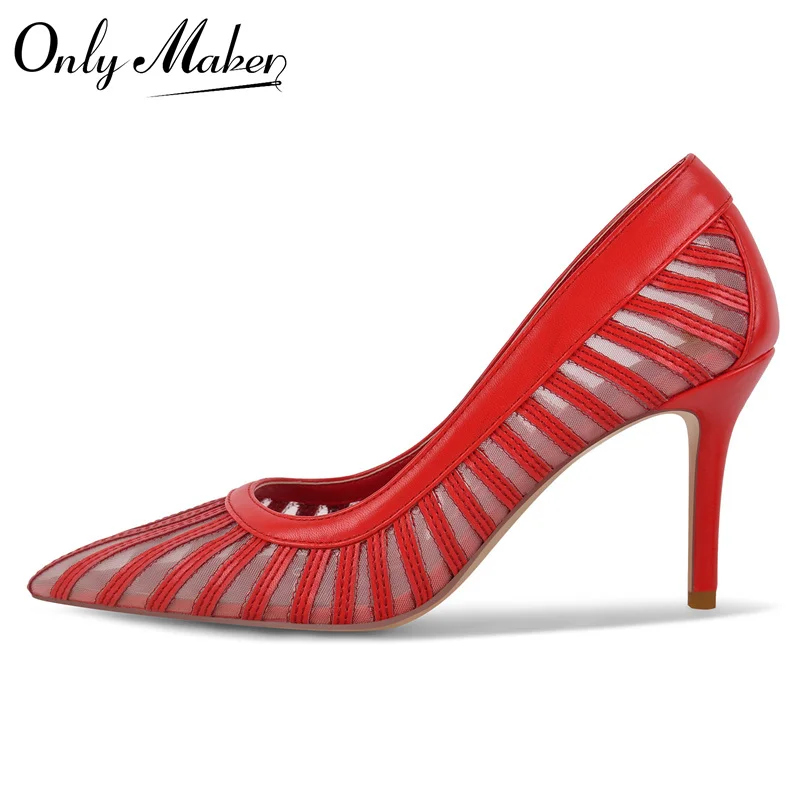 Onlymaker Women Pointed Toe Mesh Pumps High Heeled Big Size Slip On Stiletto Pumps
Onlymaker Women Pointed Toe Mesh Pumps High Heeled Big Size Slip On Stiletto Pumps