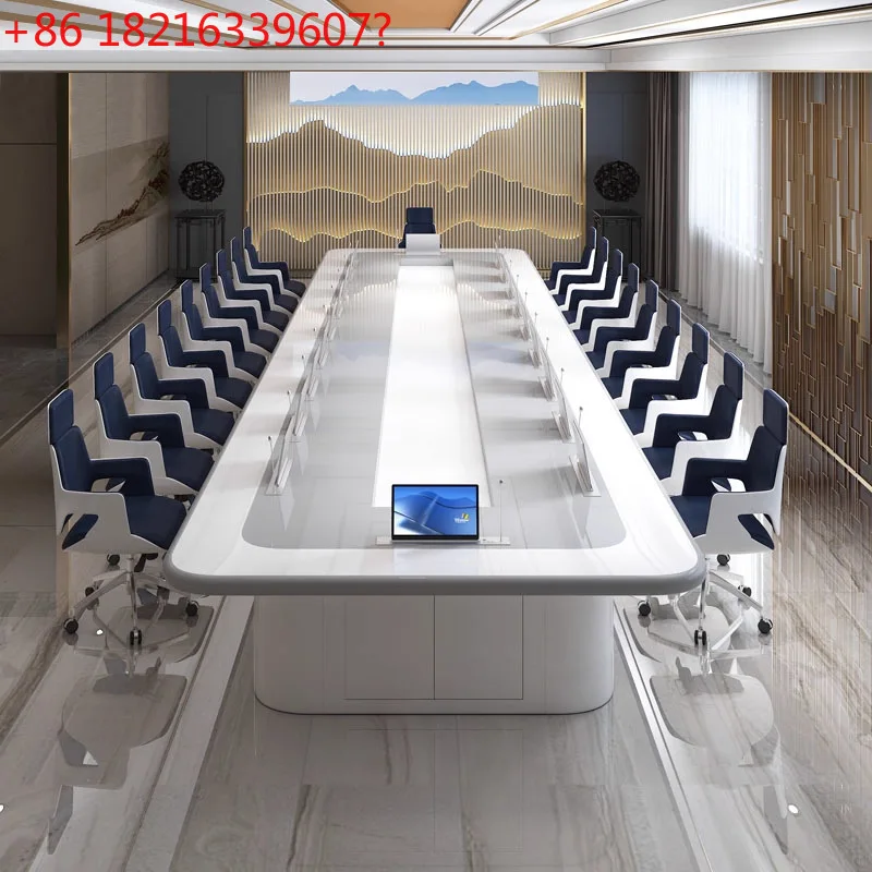 Paperless conference table Smart paint strip Simple modern training table
Paperless conference table Smart paint strip Simple modern training table