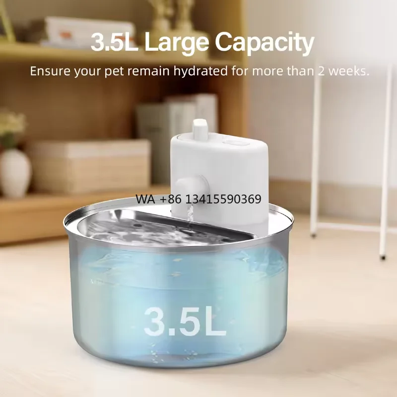 Smart 4L HEPA Filter Wireless Pet Water Fountain Dispenser Automatic for Dog and Cat Drinking Pet Water Fountain Motion Sensor
Smart 4L HEPA Filter Wireless Pet Water Fountain Dispenser Automatic for Dog and Cat Drinking Pet Water Fountain Motion Sensor
