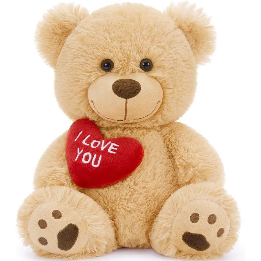 12 Cute Brown Teddy Bear Stuffed Animal with Heart Soft Plushie Toy for Valentine's Gift to Girlfriend or Kid
12 Cute Brown Teddy Bear Stuffed Animal with Heart Soft Plushie Toy for Valentine's Gift to Girlfriend or Kid