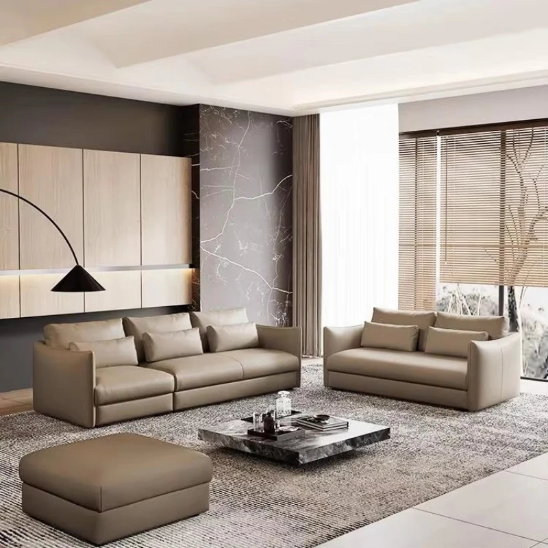 Combined leisure sofa, modern living room furniture, modular leather sofa set
Combined leisure sofa, modern living room furniture, modular leather sofa set