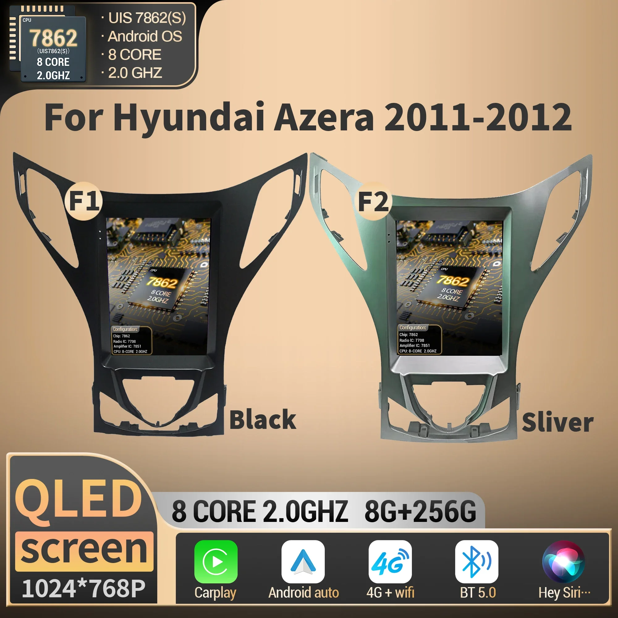 For Hyundai Azera 2011-2012 Carplay Head Unit 9.7'' QLED Screen Android Multimedia Navigation Intelligent System
For Hyundai Azera 2011-2012 Carplay Head Unit 9.7'' QLED Screen Android Multimedia Navigation Intelligent System