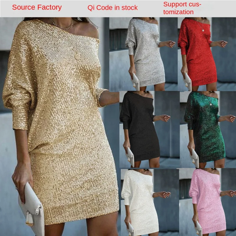 2025Spring and Summer New Women's Fashion wishOff-Shoulder Sequin Midi dress Formal
2025Spring and Summer New Women's Fashion wishOff-Shoulder Sequin Midi dress Formal