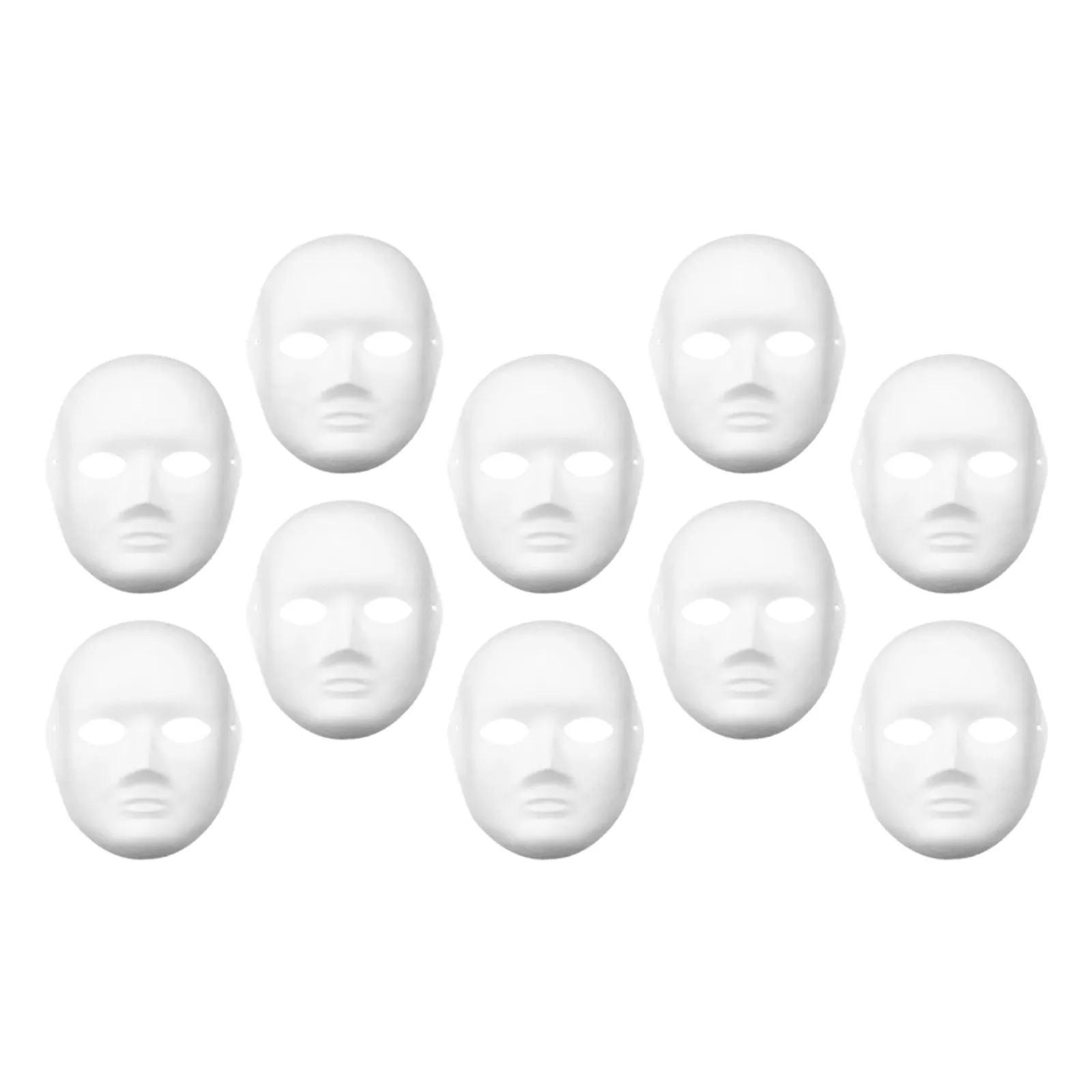 10Pcs Blank White Masquerade Mask DIY Full Face Paper Mask Lightweight Comfortable for Dance Theater Ceremony Cosplay Hand
10Pcs Blank White Masquerade Mask DIY Full Face Paper Mask Lightweight Comfortable for Dance Theater Ceremony Cosplay Hand