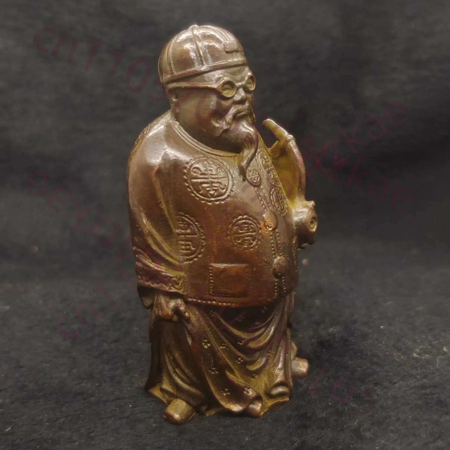 Chinese Antique Purple Bronze Money Palm Tea Pet Statue
Chinese Antique Purple Bronze Money Palm Tea Pet Statue