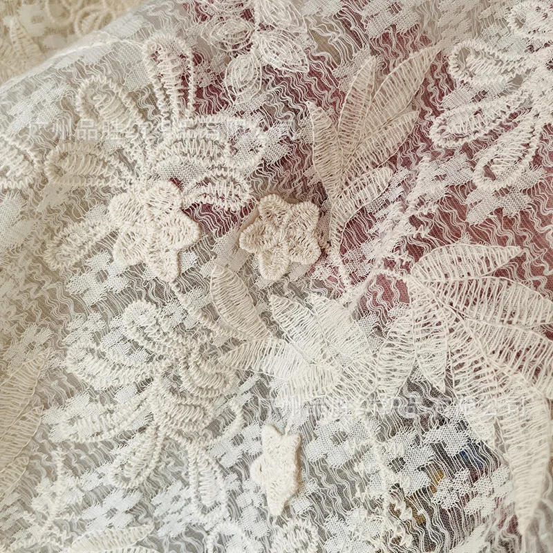 Floral Lace Embroidered Fabric Wedding Dress Gown Women's Clothing Handmade Sewing Fabric
Floral Lace Embroidered Fabric Wedding Dress Gown Women's Clothing Handmade Sewing Fabric