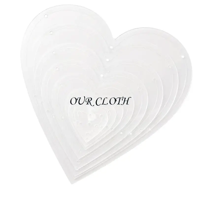 8 Different Sizes Heart Pattern Sewing Templates Acrylic Quilting Stencil Ruller Y1AC
8 Different Sizes Heart Pattern Sewing Templates Acrylic Quilting Stencil Ruller Y1AC