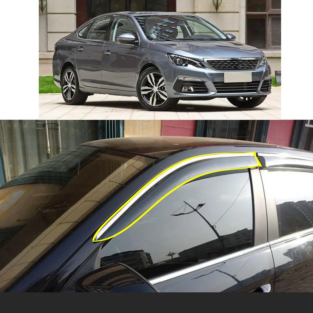 Car Body Styling Sticker Plastic Window Glass Wind Visor Rain/Sun Guard Vent Parts For Peugeot 308 2016 2017 2018 2019 2020
Car Body Styling Sticker Plastic Window Glass Wind Visor Rain/Sun Guard Vent Parts For Peugeot 308 2016 2017 2018 2019 2020