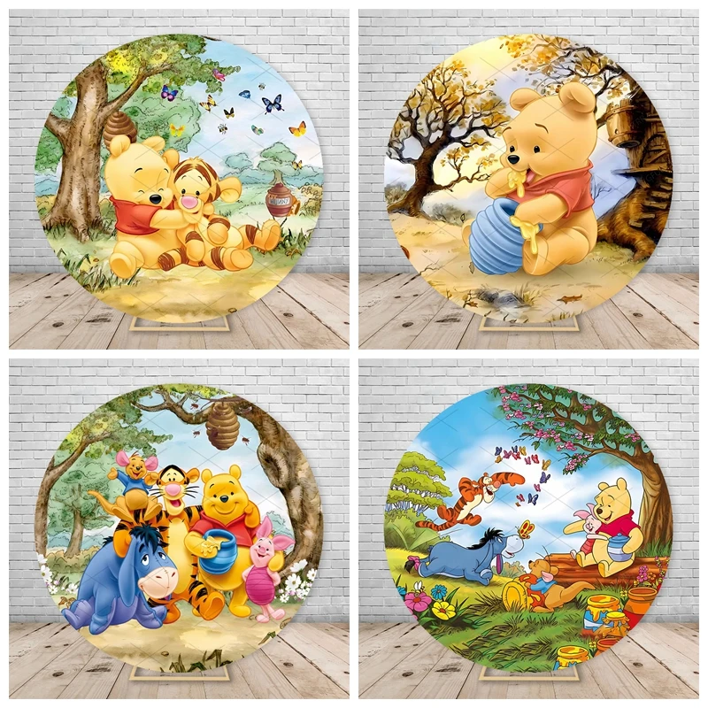 Winnie The Pooh Round Cover Photo Backdrop Girls Boys Birthday Party Decor Sweet Honey Baby Shower Tiger Bear Background Props
Winnie The Pooh Round Cover Photo Backdrop Girls Boys Birthday Party Decor Sweet Honey Baby Shower Tiger Bear Background Props