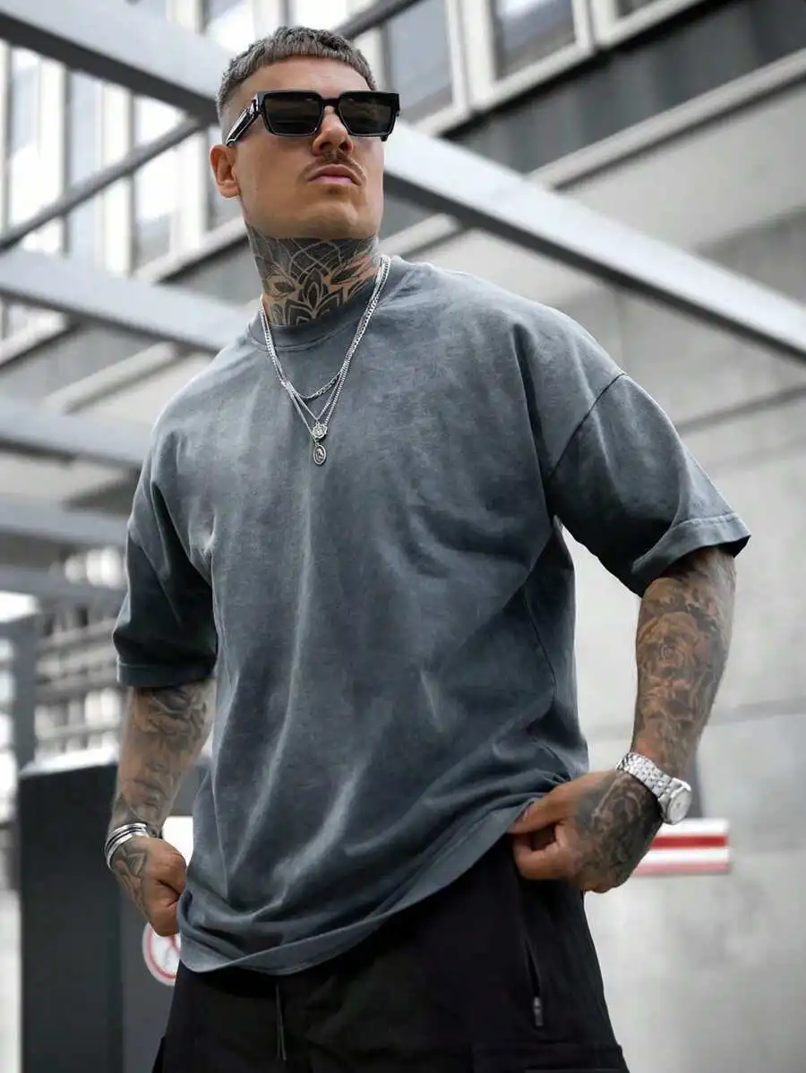 Mens Solid Color Crew Neck Casual Short Sleeve T-Shirt
Mens Solid Color Crew Neck Casual Short Sleeve T-Shirt