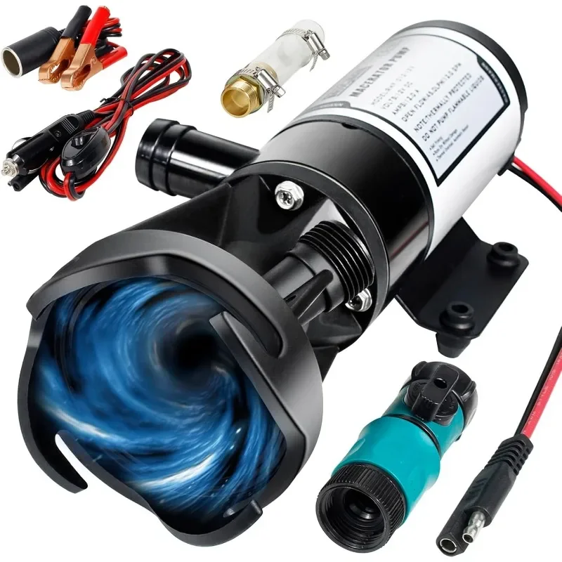 12.0A 12GPM Suction 3.2 feet Lift 10 feet,RV Waste authenticity Waste Pump 12V RV Portable Pump for Sewage,
12.0A 12GPM Suction 3.2 feet Lift 10 feet,RV Waste authenticity Waste Pump 12V RV Portable Pump for Sewage,