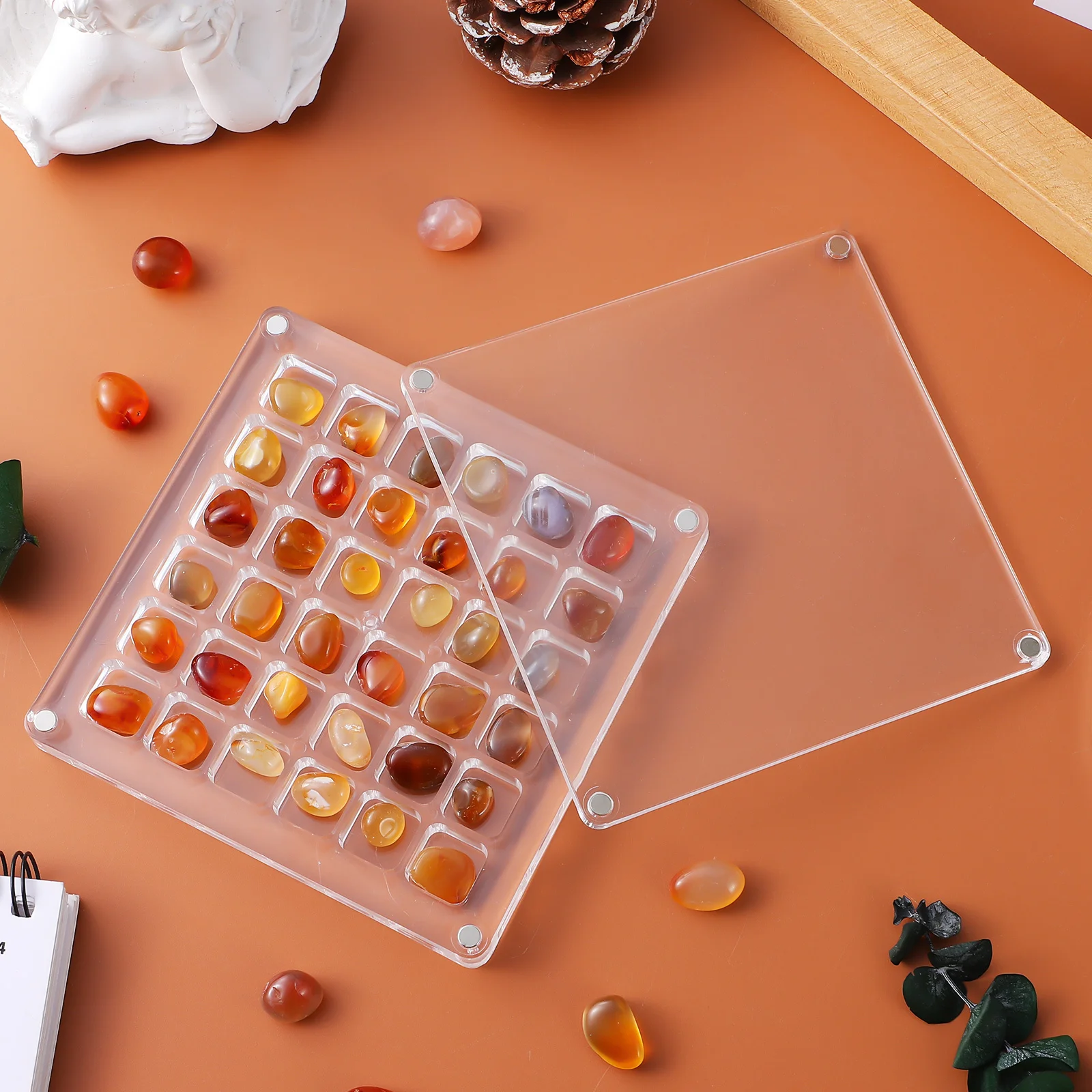 36 Grids Acrylic Display Case For Shells Clear Storage Box Mini Seashell Holder Jewelry Display Box Trinket Organizer Rock
36 Grids Acrylic Display Case For Shells Clear Storage Box Mini Seashell Holder Jewelry Display Box Trinket Organizer Rock