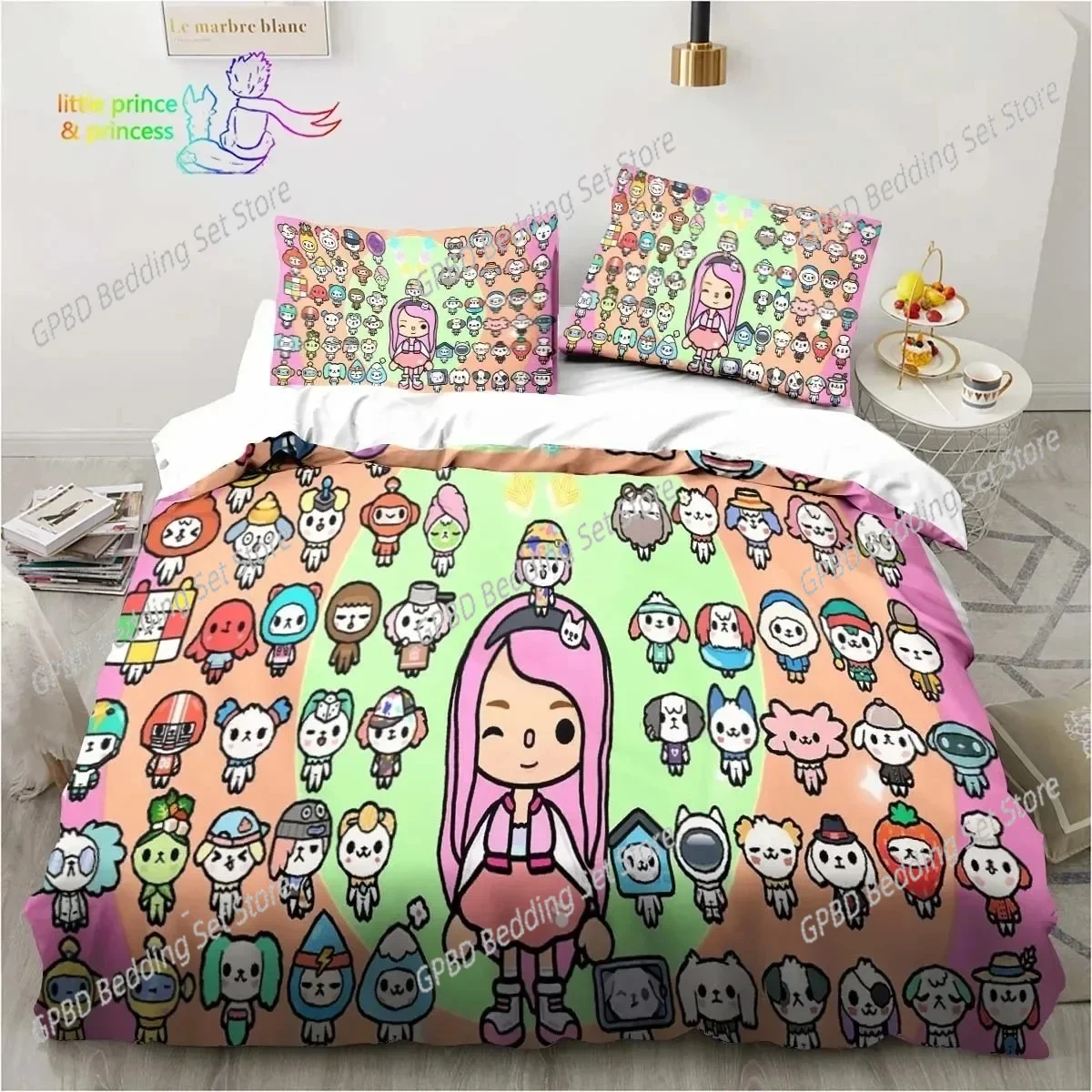 T-Toca Box Life World Cartoon Bedding Set Single Twin Full Queen King Size Bed Set Adult Kid Bedroom Bedding Gift
T-Toca Box Life World Cartoon Bedding Set Single Twin Full Queen King Size Bed Set Adult Kid Bedroom Bedding Gift