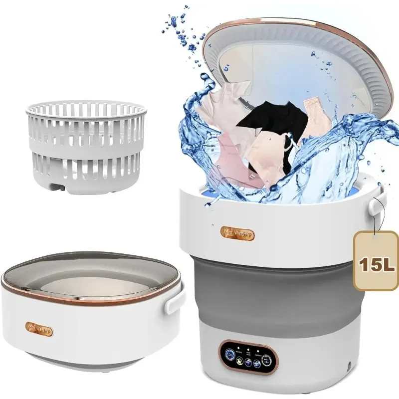 15L Portable Small Washing Dryer Machine Collapsible Washer with Spin Apartment Travel Socks Underwear Panties Washing Machine
15L Portable Small Washing Dryer Machine Collapsible Washer with Spin Apartment Travel Socks Underwear Panties Washing Machine