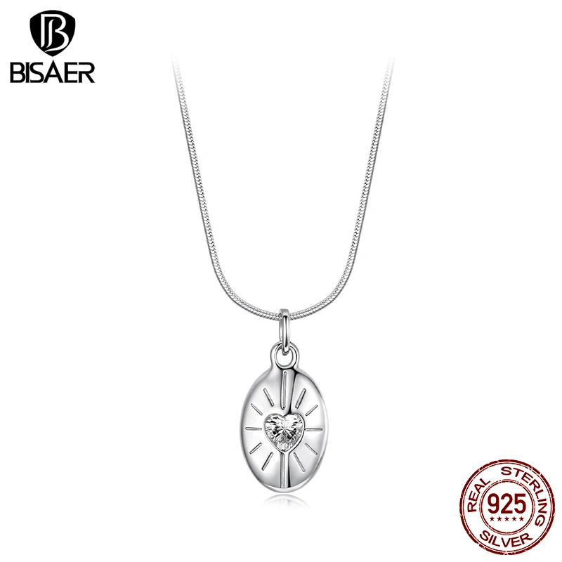 BISAER 925 Sterling Silver Starlight Necklace Pendant Heart Zircon Chain Adjustable Plated White Gold Women Fine Jewelry Gift
BISAER 925 Sterling Silver Starlight Necklace Pendant Heart Zircon Chain Adjustable Plated White Gold Women Fine Jewelry Gift