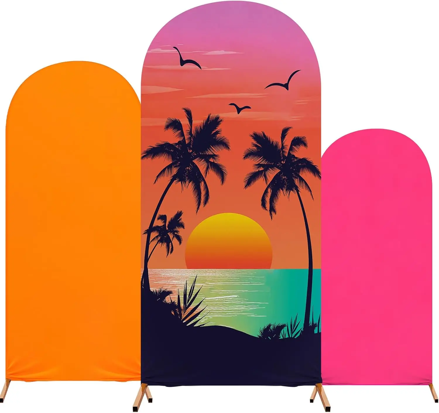 2-Sided Arch Cover Summer Palm Trees Hawaii Decoration Backdrop Wall Baby Shower Newborn 1st Birthday Party Photo Props
2-Sided Arch Cover Summer Palm Trees Hawaii Decoration Backdrop Wall Baby Shower Newborn 1st Birthday Party Photo Props