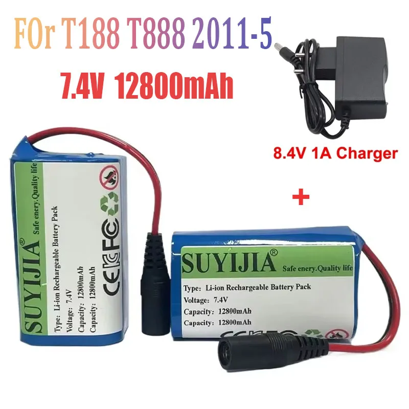 2S2P 7.4V 12800mAh Lithium Battery Used For T188 T888 2011-5 Remote Control Search Bait Boat Spare Parts RC Toy Accessories
2S2P 7.4V 12800mAh Lithium Battery Used For T188 T888 2011-5 Remote Control Search Bait Boat Spare Parts RC Toy Accessories