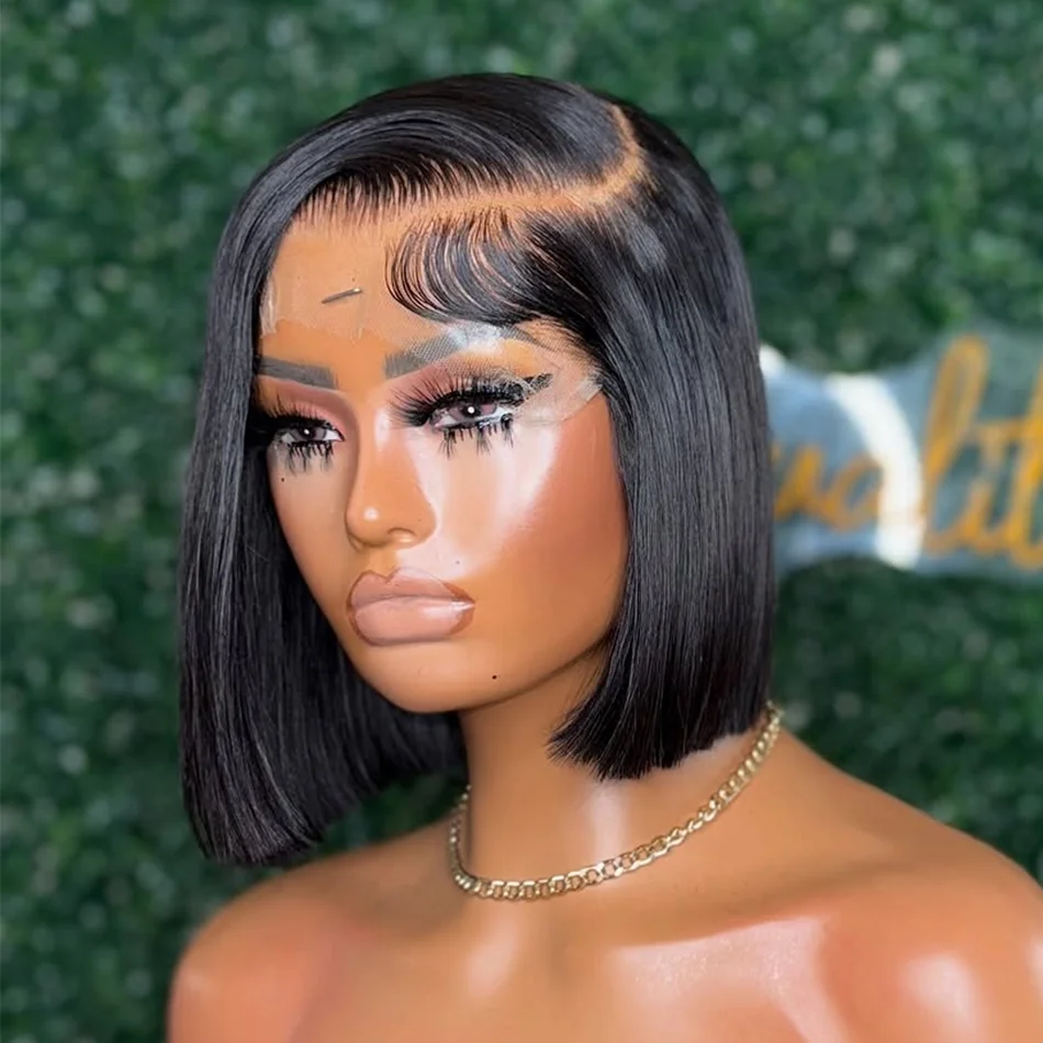 4x4 13x4 Lace Front Hair Bone Straight Wigs Cheap Short Bob Wig Brazilian Preplucked Lace Frontal Wigs 100% Human Hair For Women
4x4 13x4 Lace Front Hair Bone Straight Wigs Cheap Short Bob Wig Brazilian Preplucked Lace Frontal Wigs 100% Human Hair For Women