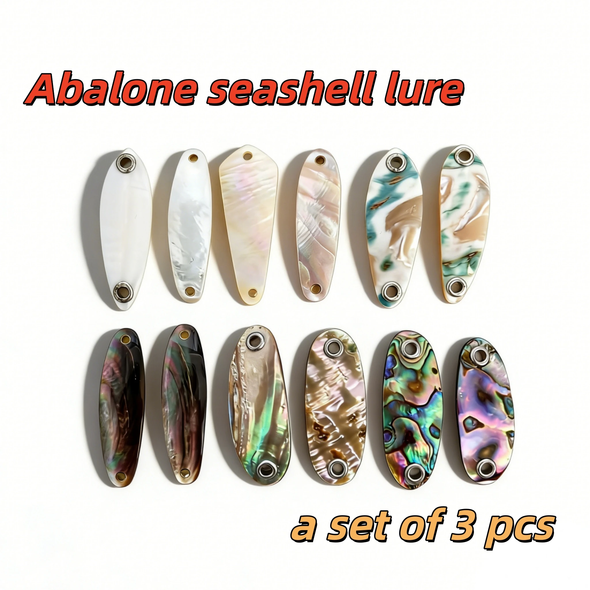 3pcs Natural Shell Fishing Bait Environmentally Friendly Reusable Abalone Luminous Bait Trout Seashell lures Fishing Accessories
3pcs Natural Shell Fishing Bait Environmentally Friendly Reusable Abalone Luminous Bait Trout Seashell lures Fishing Accessories